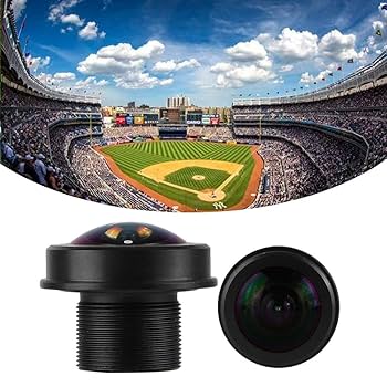 Amazon.co.jp: 魚眼セキュリティカメラレンズ、1.56mm 180°広角
